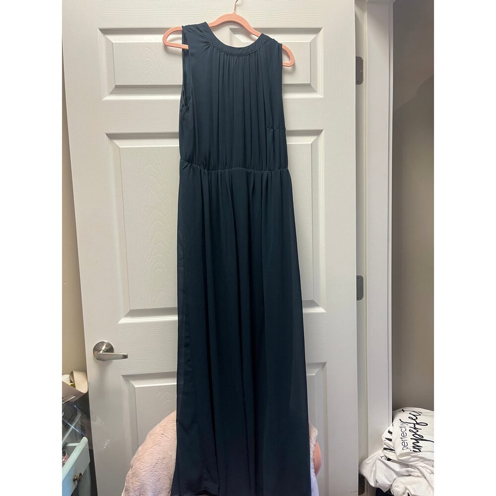 H&M Grecian Teal Maxi Dress Sz M